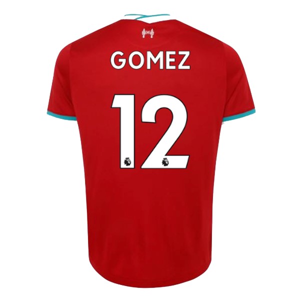 Camiseta Liverpool NO.12 Gomez Primera Equipación 2020-2021 Rojo
